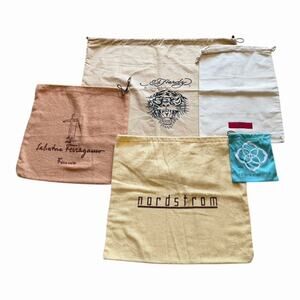 Designer Dust Bag Lot Ferragamo Valentino Ed Hardy Nordstrom Kendra Scott Bundle